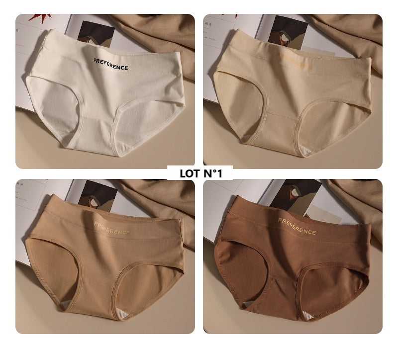 Lot de 4 culottes en coton de qualité Muse sublime
