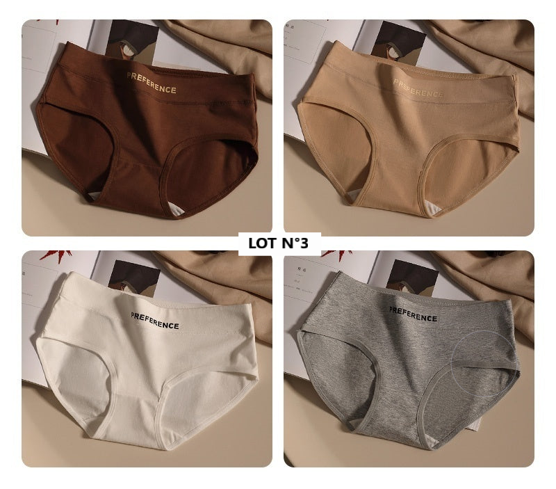 Lot de 4 culottes en coton de qualité Muse sublime