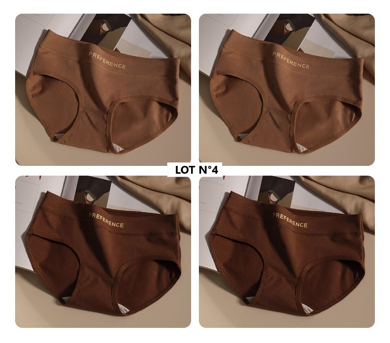 Lot de 4 culottes en coton de qualité Muse sublime
