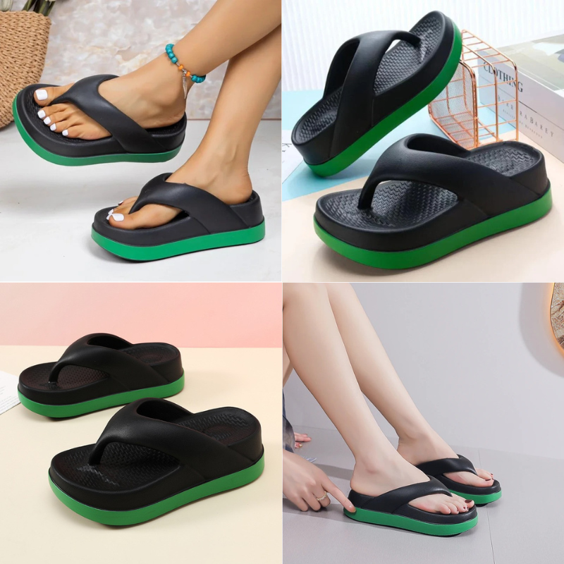 Tongs plateforme anti chocs Muse sublime