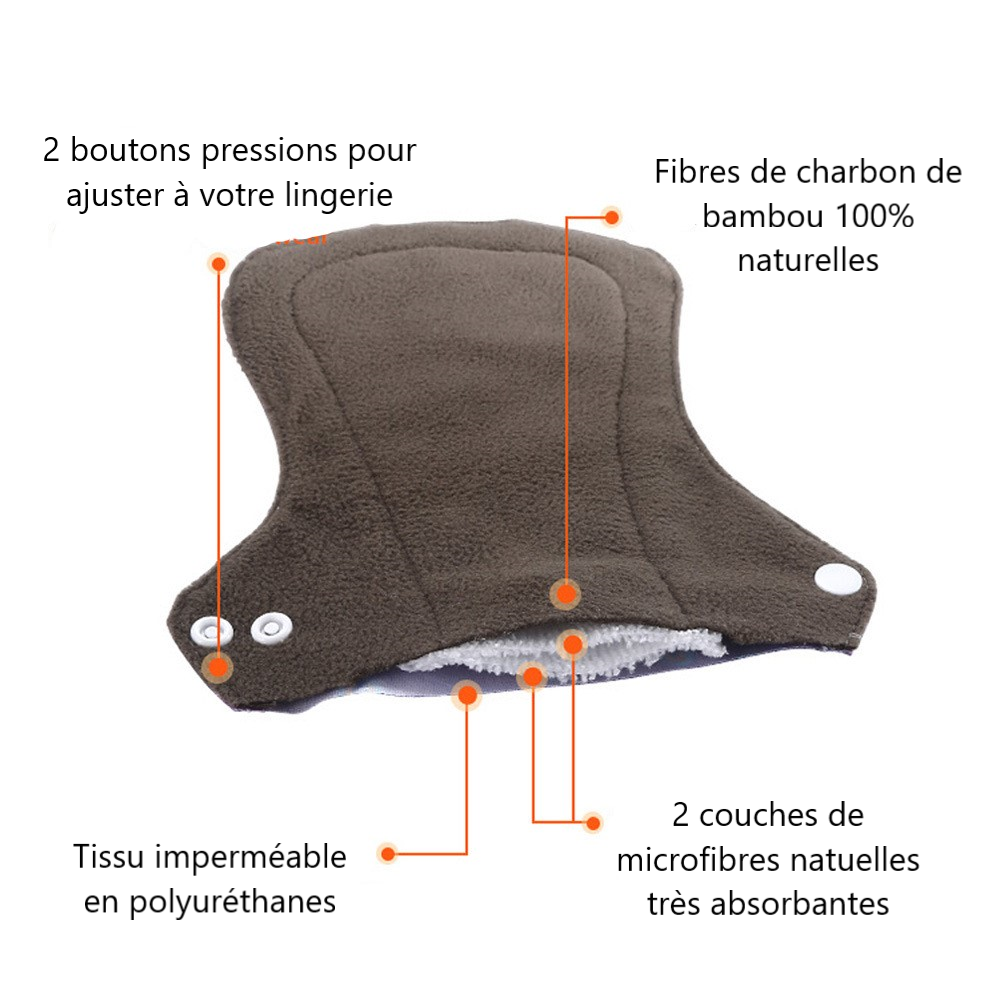 Serviettes hygiéniques lavables